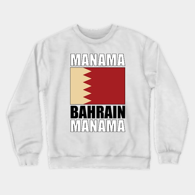 Flag of Bahrain Crewneck Sweatshirt by KewaleeTee